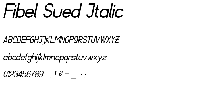 Fibel Sued Italic font